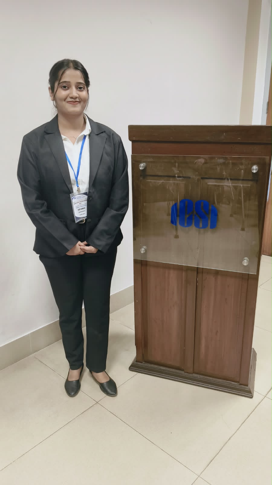CS Hani Kumari in professional attire